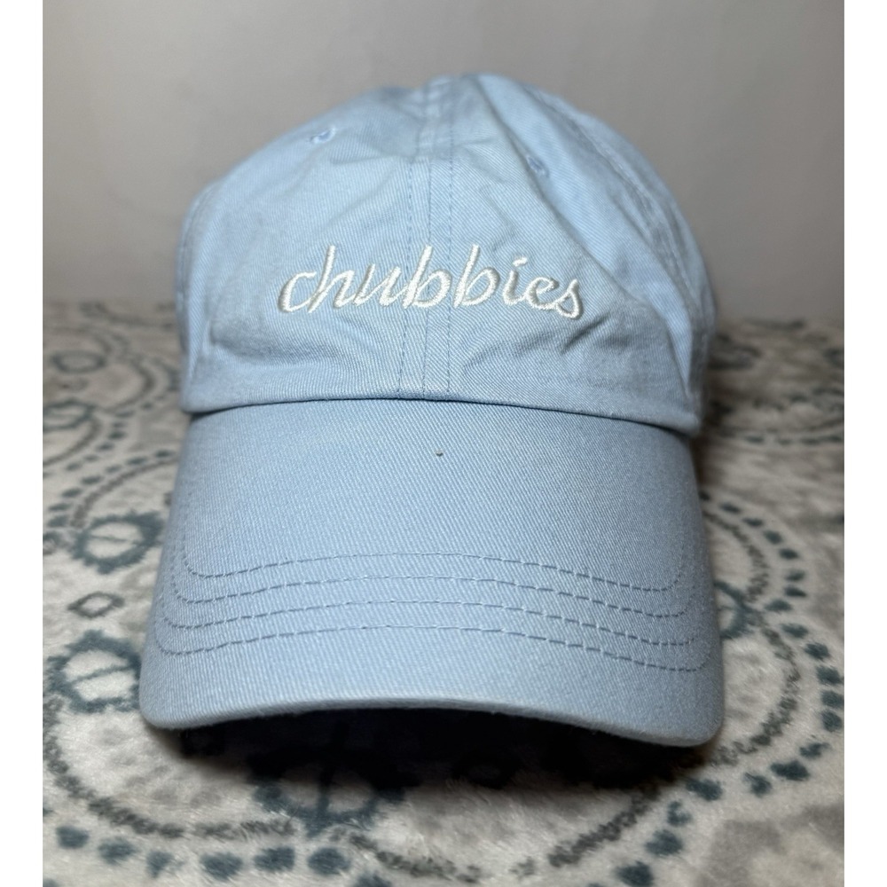 Chubbies Baseball Cap One Size Adjustable‎ Strapback Light Blue Outdoor Casual